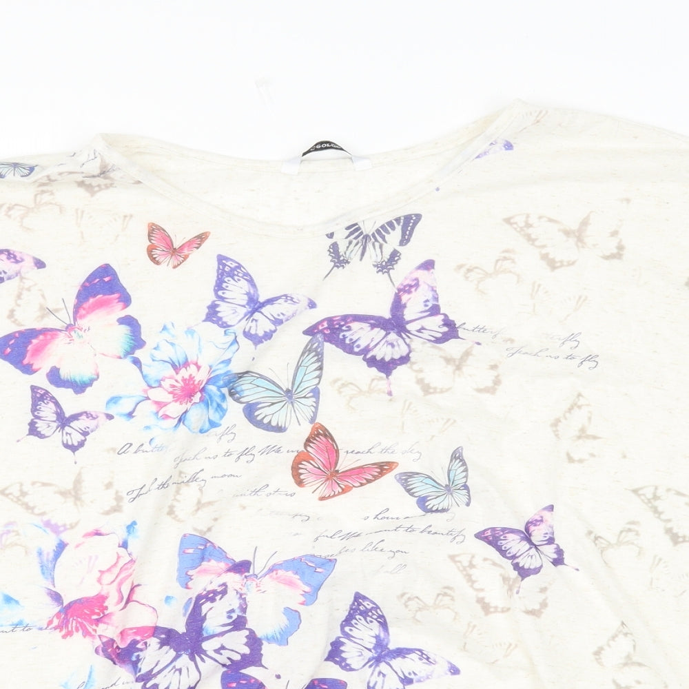 George Womens Ivory   Basic T-Shirt Size 20