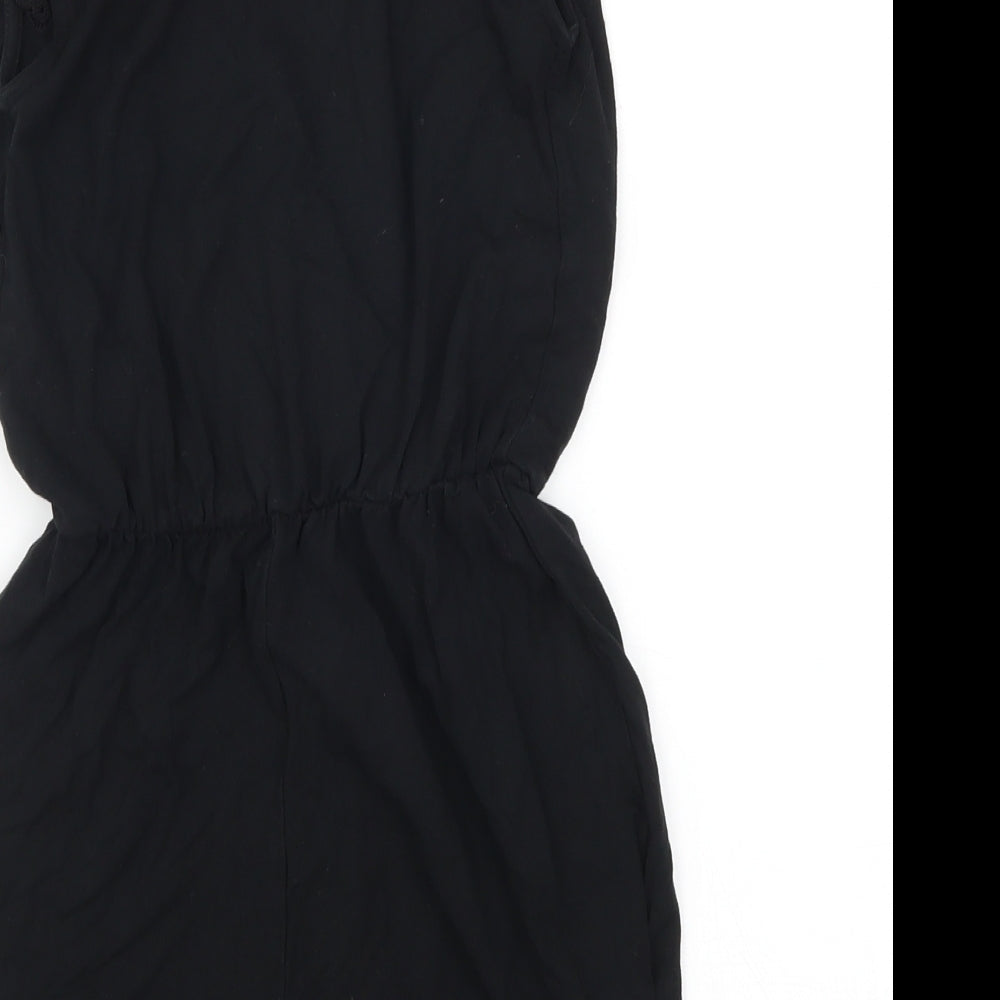 Topshop Womens Black   Playsuit One-Piece Size 4