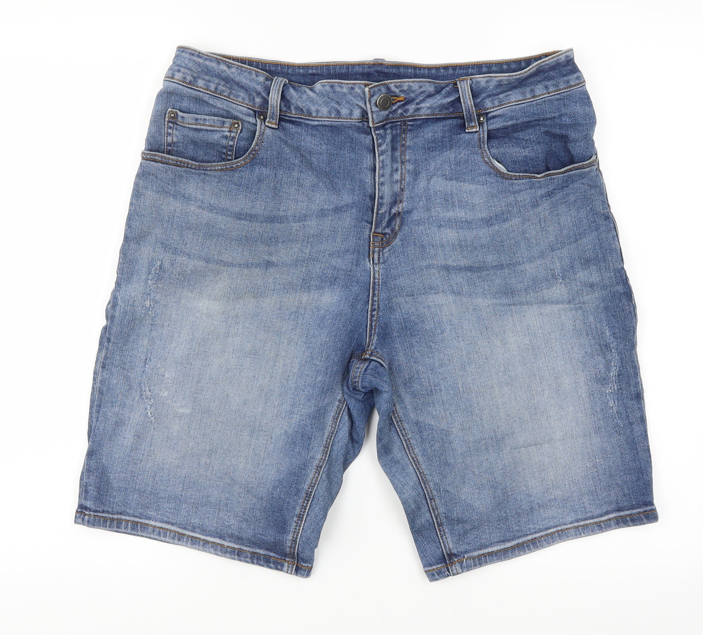ASOS Mens Blue   Biker Shorts Size 34