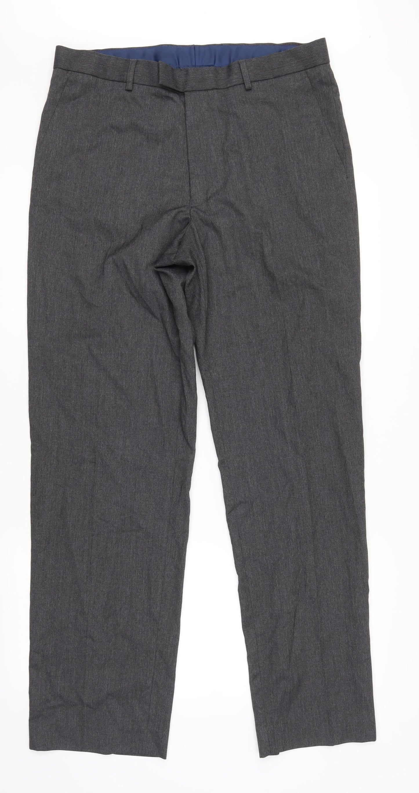 Marks and Spencer Mens Grey   Trousers  Size 34 L33 in
