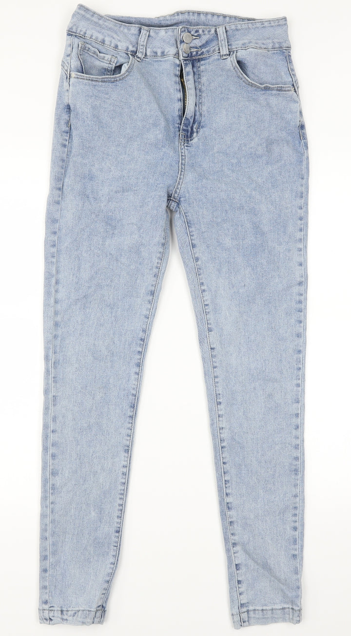 SheIn Womens Blue Skinny Jeans Size L L28 in