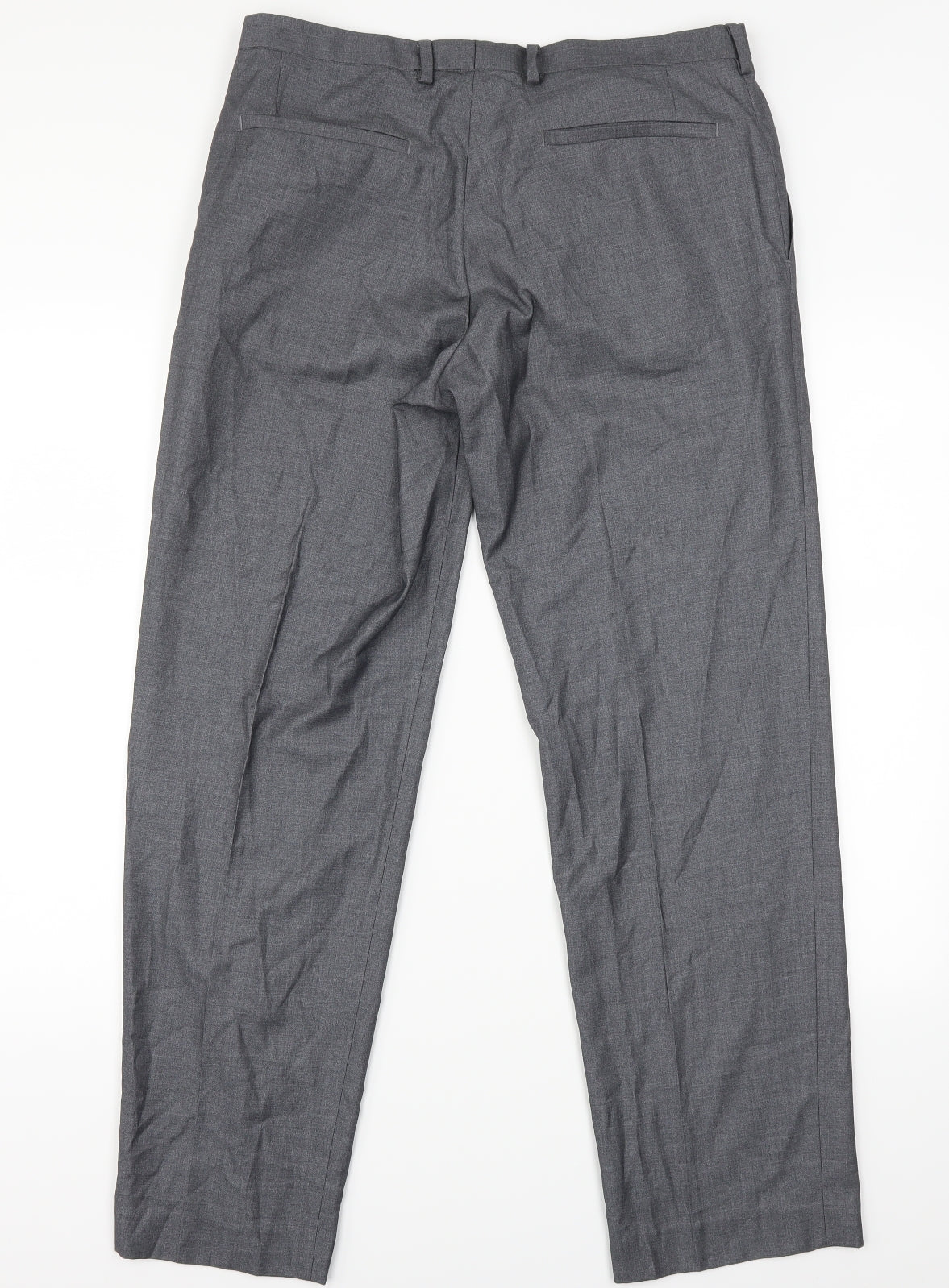 Marks and Spencer Mens Grey   Trousers  Size 34 L31 in