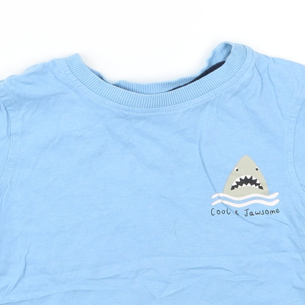 George Boys Blue   Basic T-Shirt Size 2-3 Years