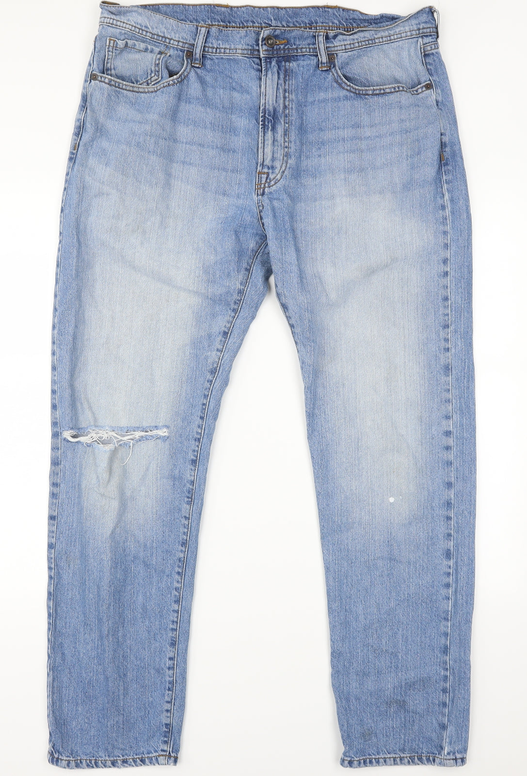 Marks and Spencer Mens Blue   Straight Jeans Size 38 L31 in
