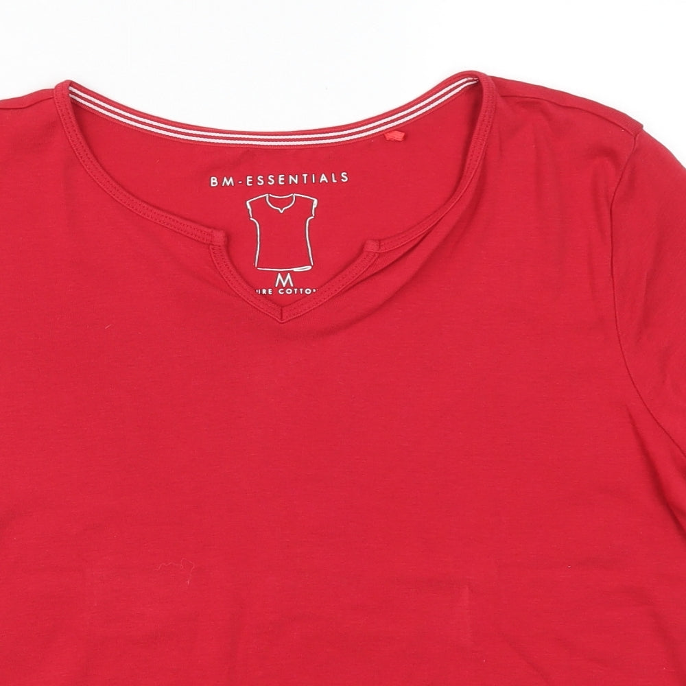 BM Womens Red   Basic T-Shirt Size M
