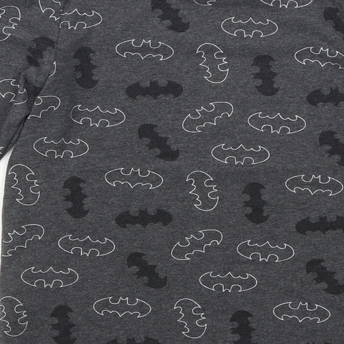 nutme' Boys Grey   Basic T-Shirt Size 7-8 Years  - batman