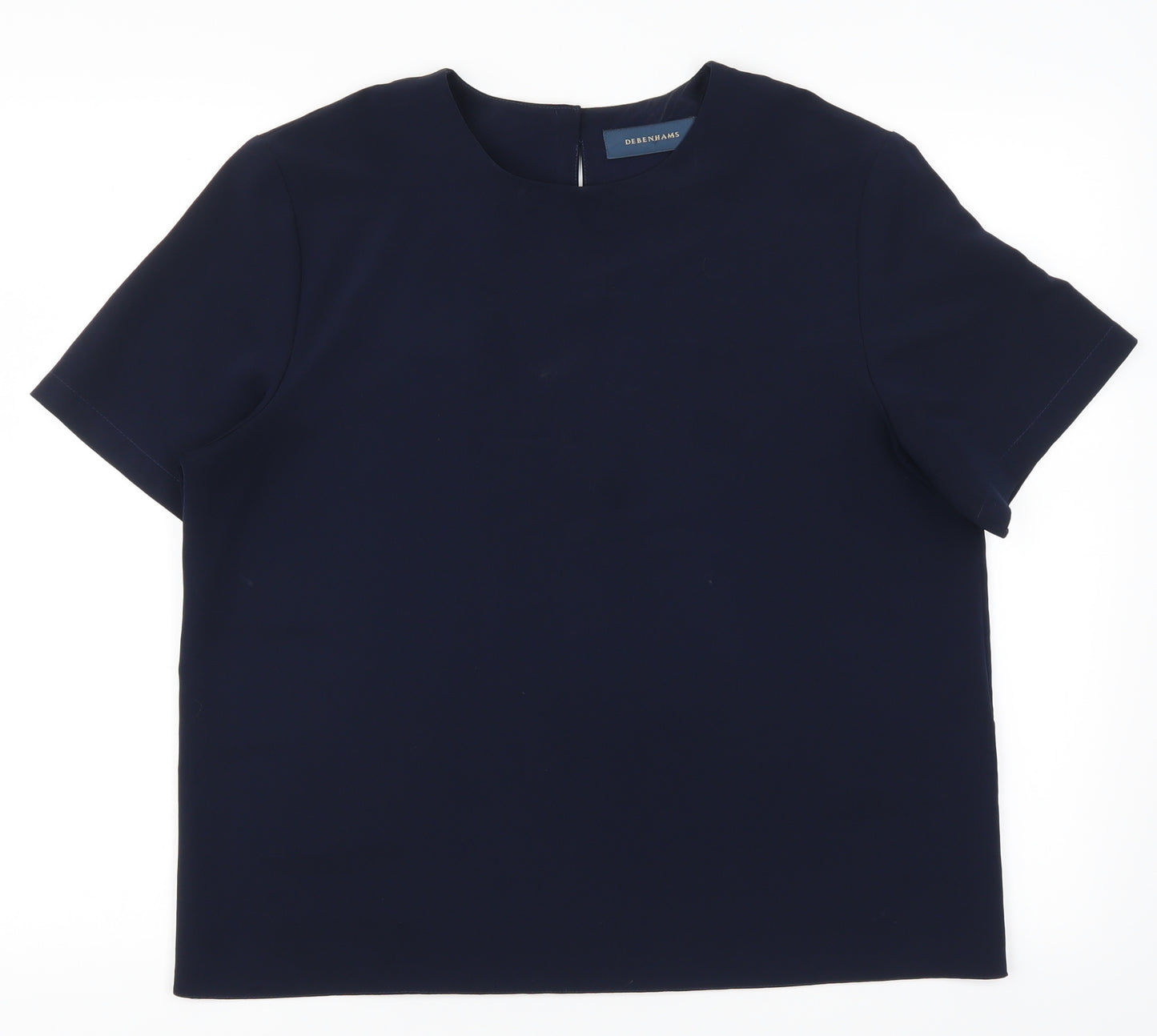 Debenhams Womens Blue   Basic Blouse Size 14