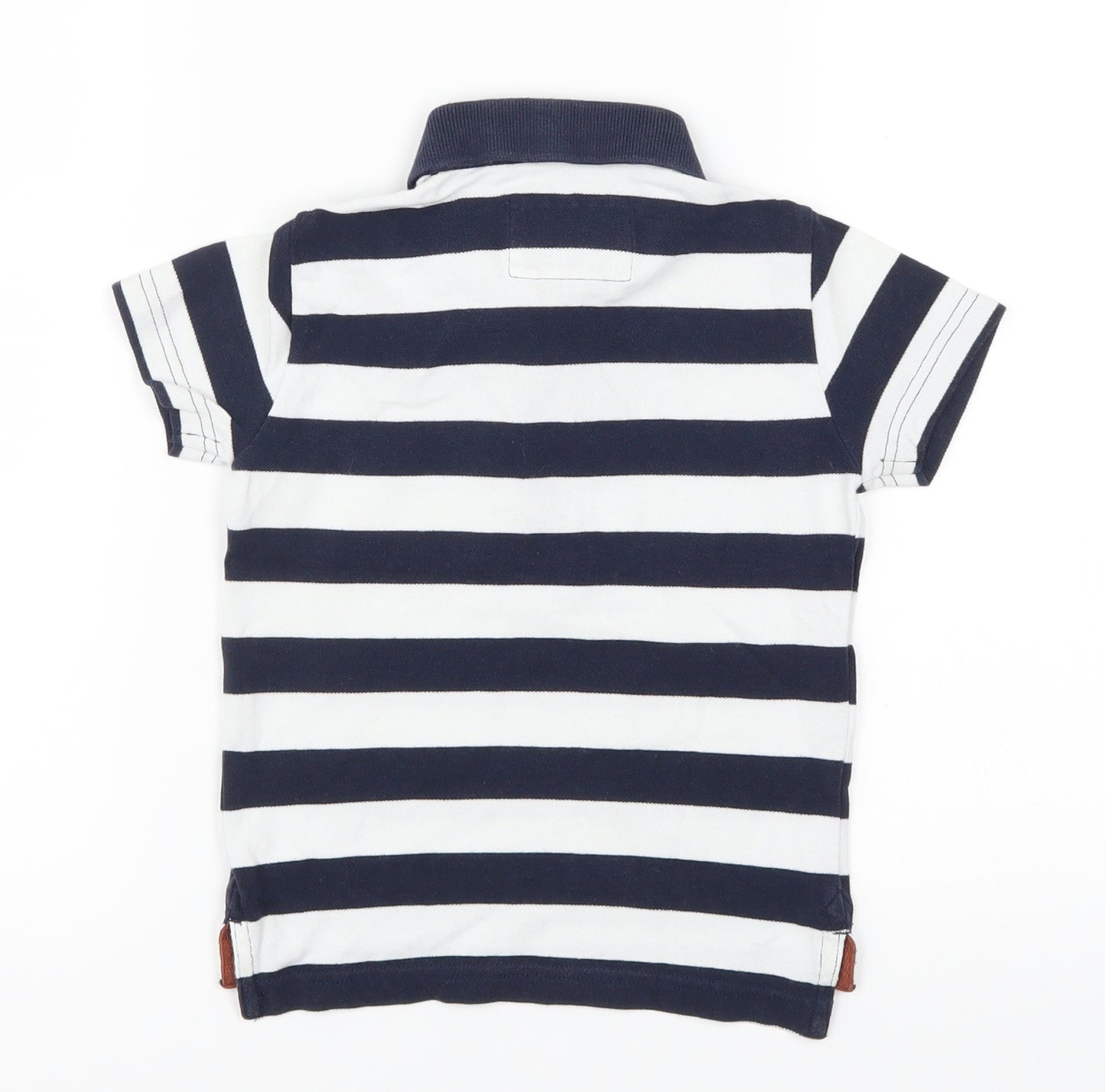 NEXT Boys Blue Striped  Basic Polo Size 18-24 Months