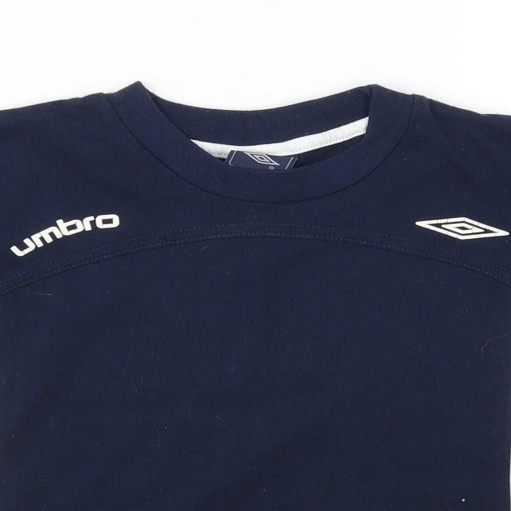 Umbro Boys Blue   Basic T-Shirt Size 3-4 Years