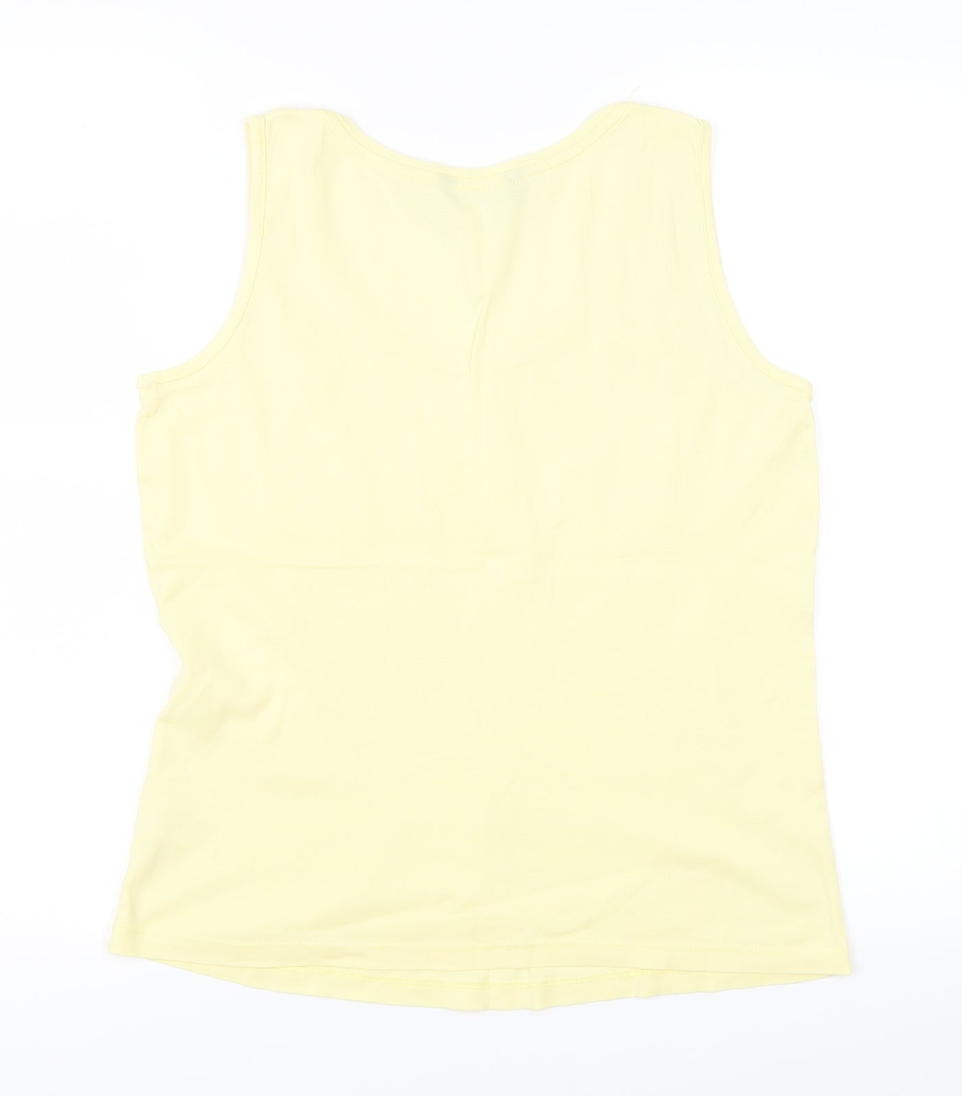 Bonmarché Womens Yellow   Basic Tank Size 14