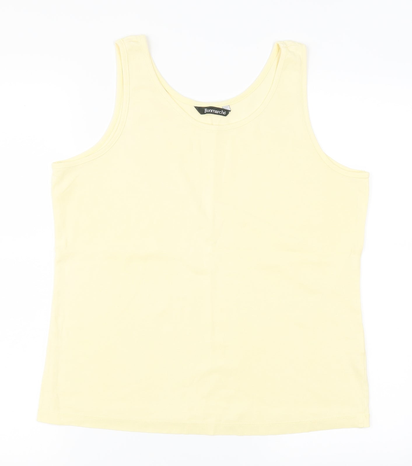 Bonmarché Womens Yellow   Basic Tank Size M