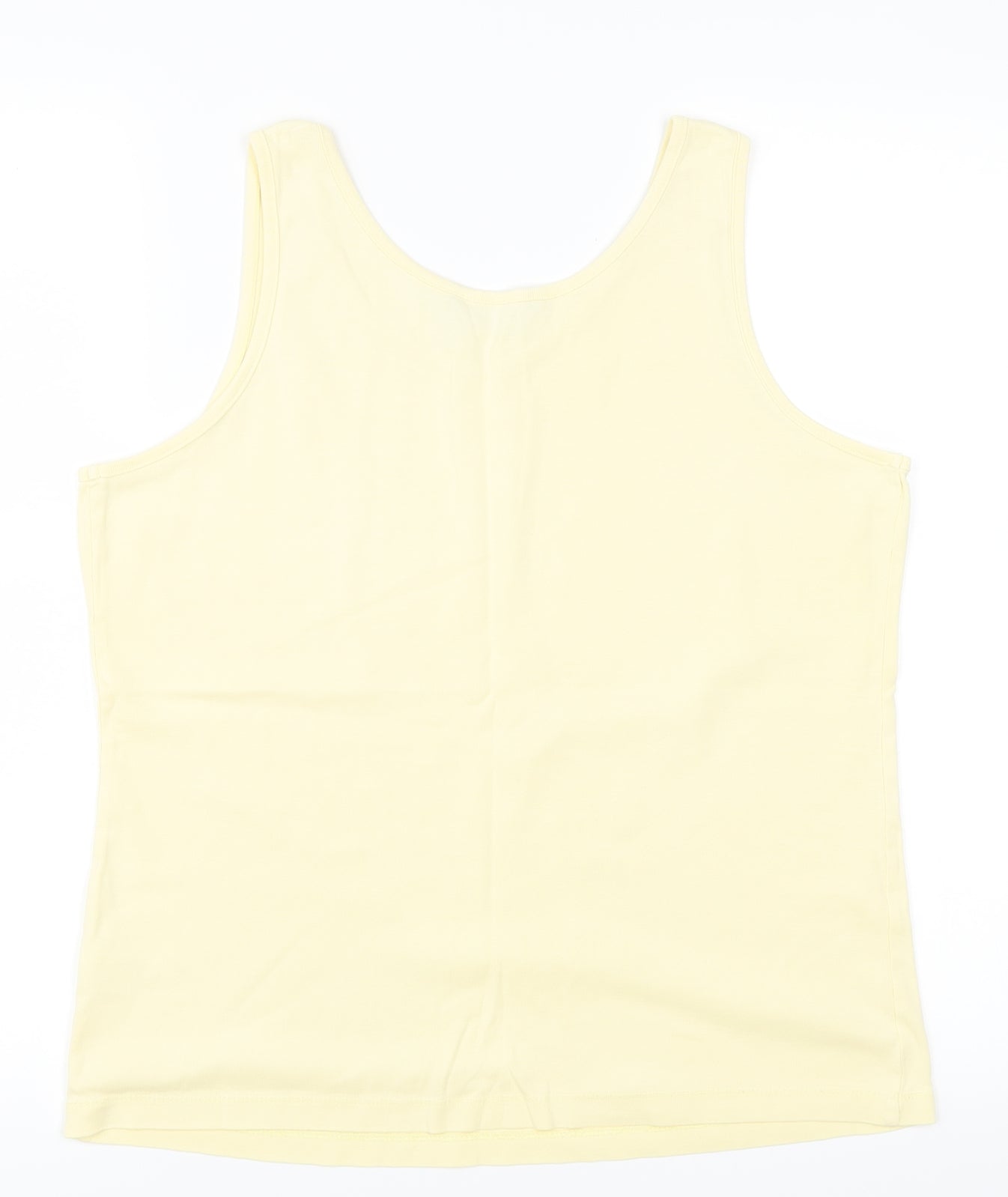 Bonmarché Womens Yellow   Basic Tank Size M