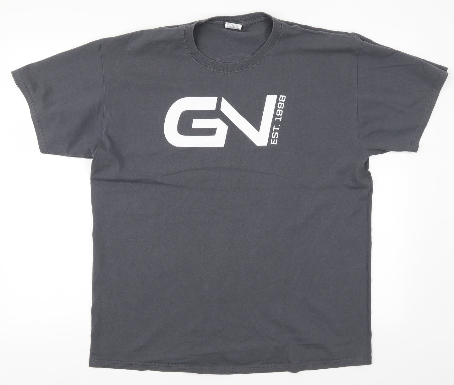 JERZEES Mens Grey    T-Shirt Size L