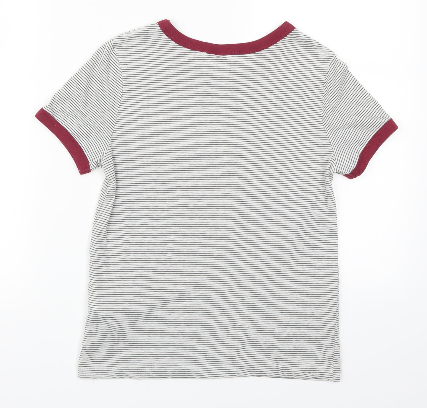 Divided by H&M Womens Black Striped  Basic T-Shirt Size XS