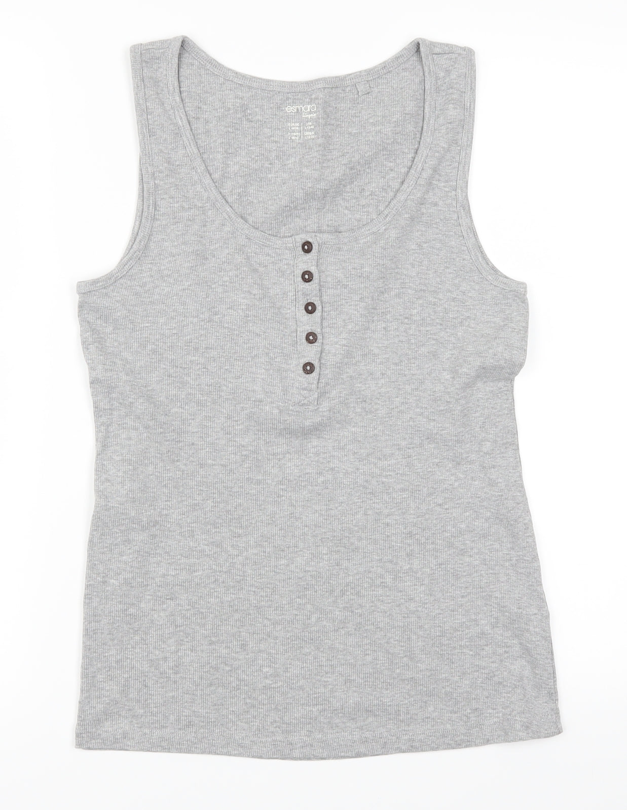 ESMARA Womens Grey   Basic Tank Size L