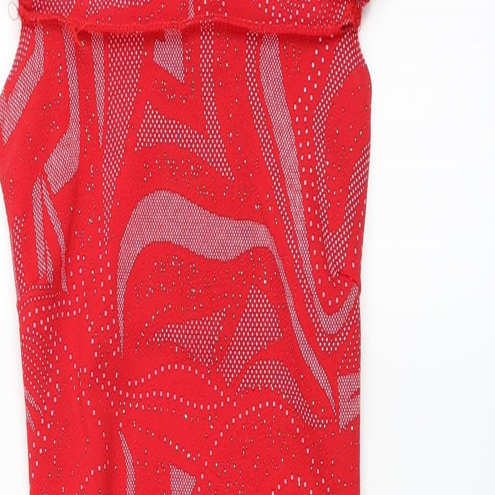 Miss Look Womens Red   Pencil Dress  Size 8