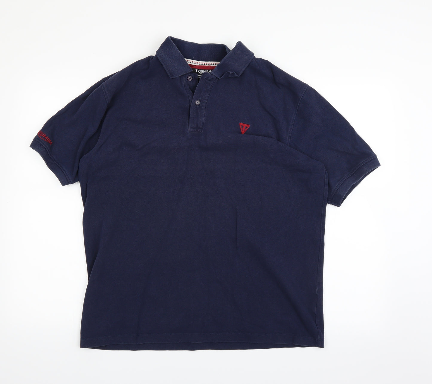 Triumph Mens Blue    Polo Size L
