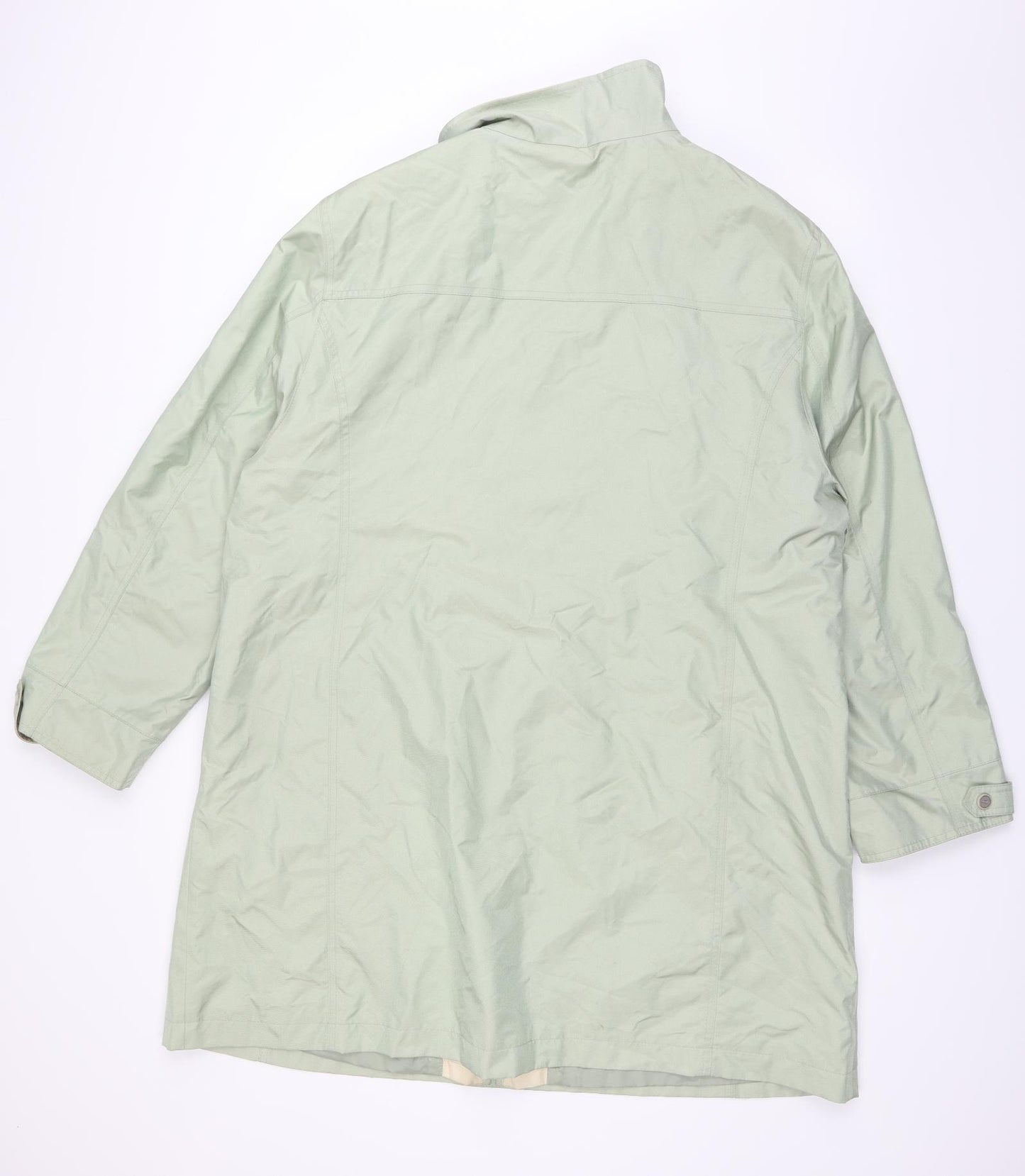 Preworn Womens Green   Overcoat Coat Size 22