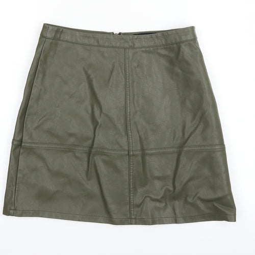 New Look Womens Green   A-Line Skirt Size 8