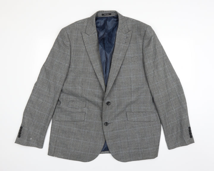 Cedar Wood State Mens Grey Jacket Suit Jacket Size 36