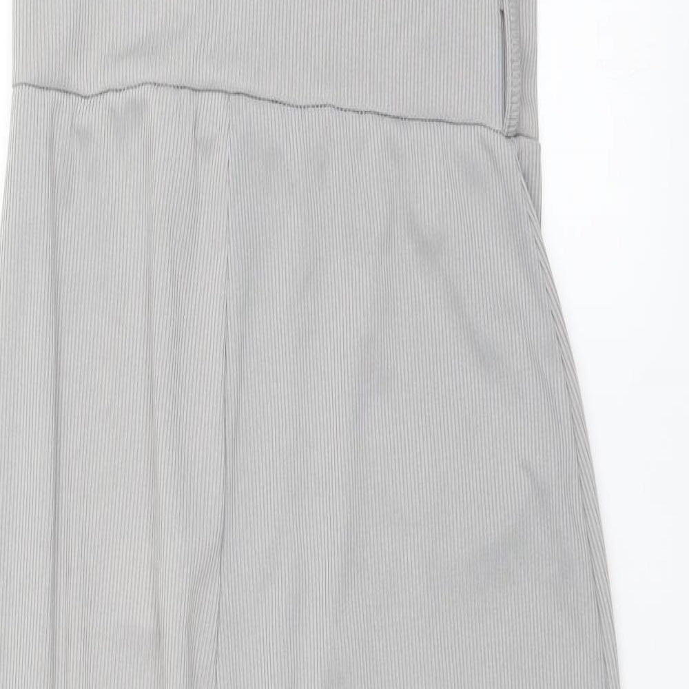 Boohoo Womens Grey   Bodysuit One-Piece Size 10