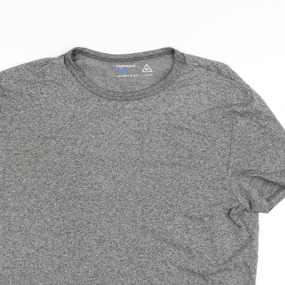 Topman Mens Grey    T-Shirt Size M
