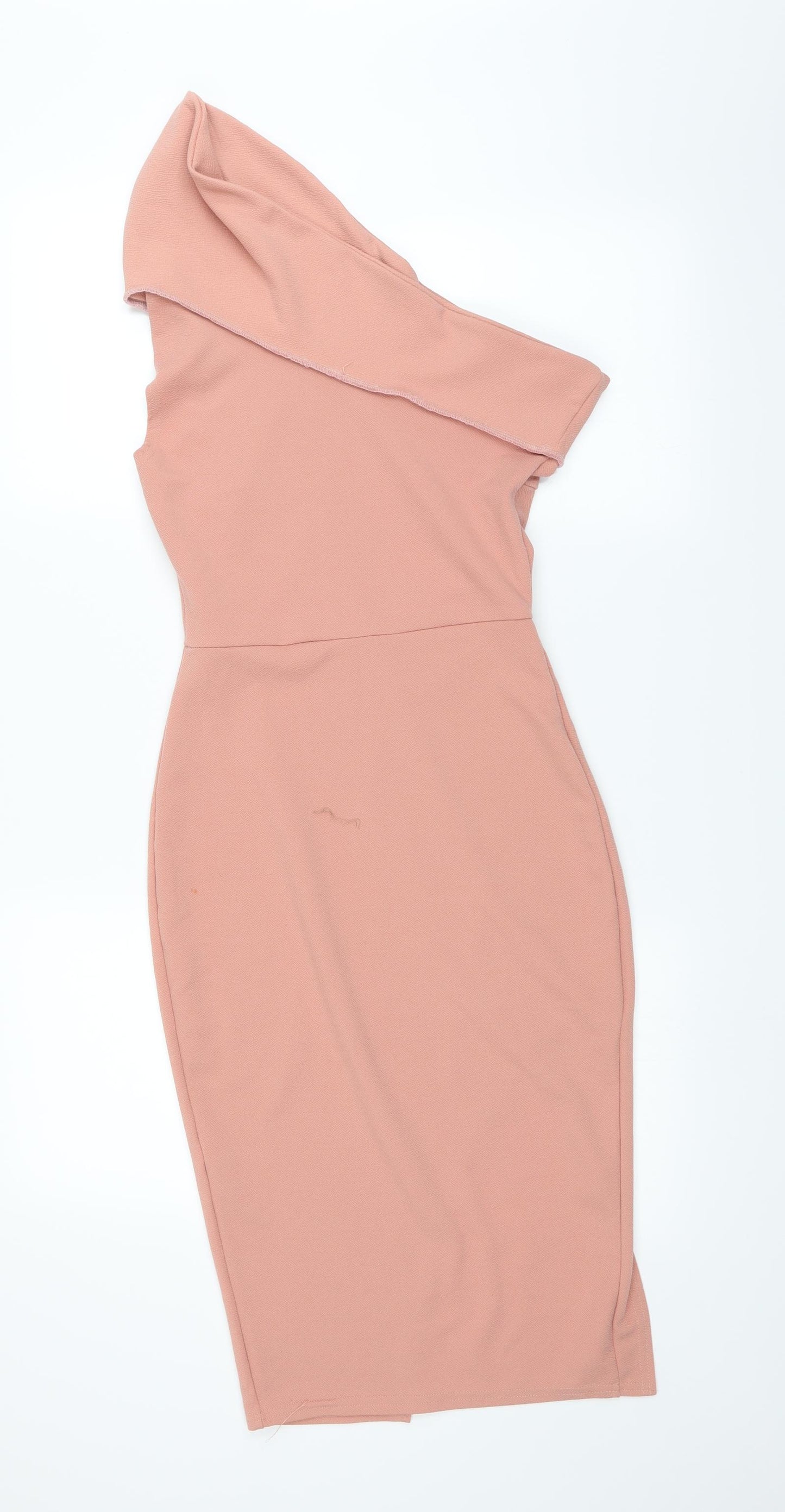 Boohoo Womens Pink   Pencil Dress  Size 8