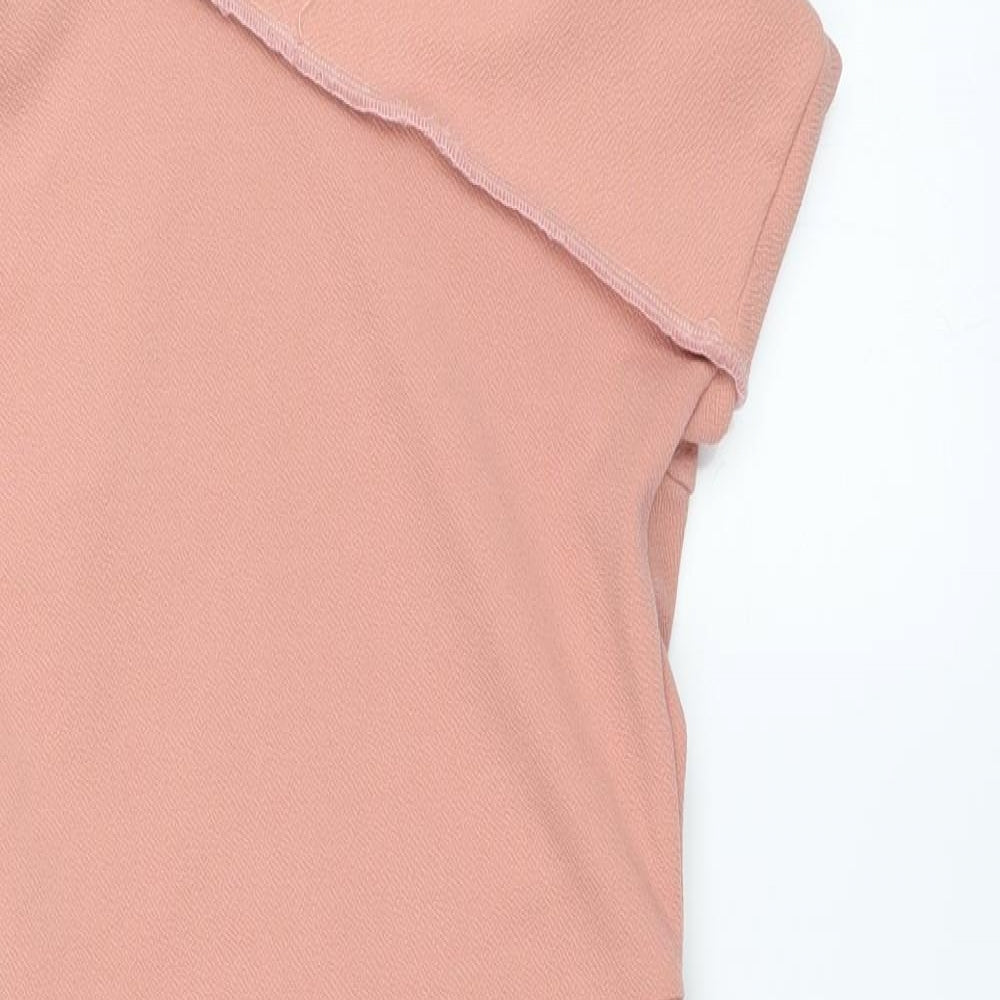 Boohoo Womens Pink   Pencil Dress  Size 8