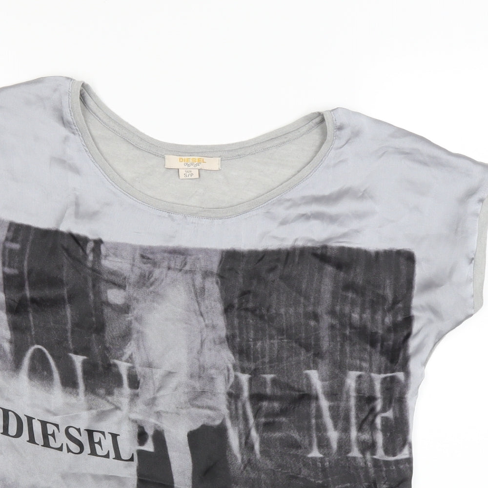 Diesel Womens Grey   Basic T-Shirt Size S