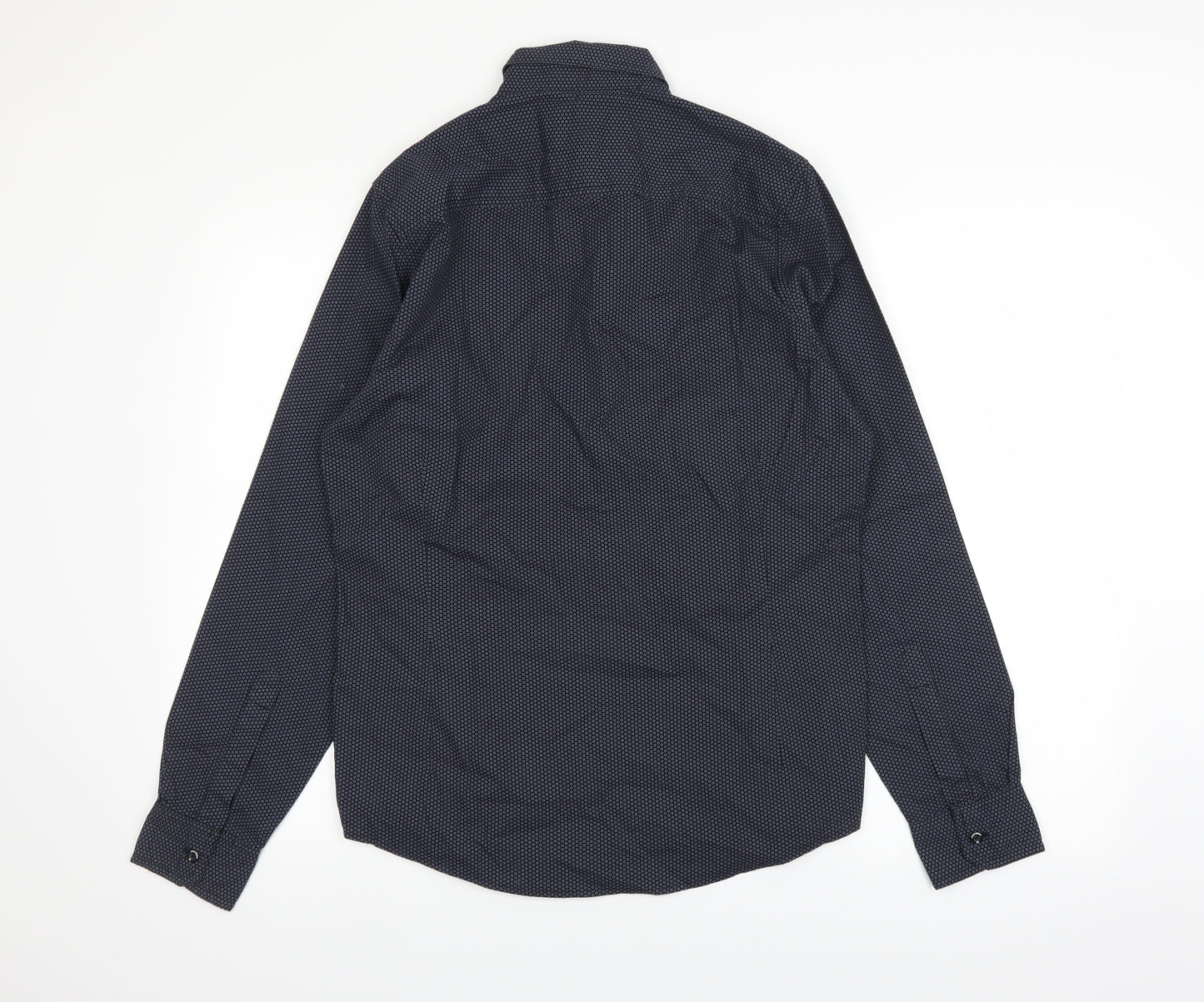 Urbndist Mens Blue    Dress Shirt Size S