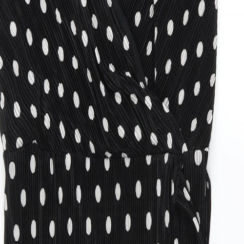 New Look Womens Black Polka Dot  Pencil Dress  Size 6