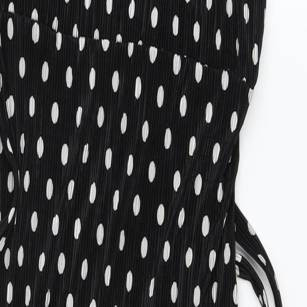 New Look Womens Black Polka Dot  Pencil Dress  Size 6