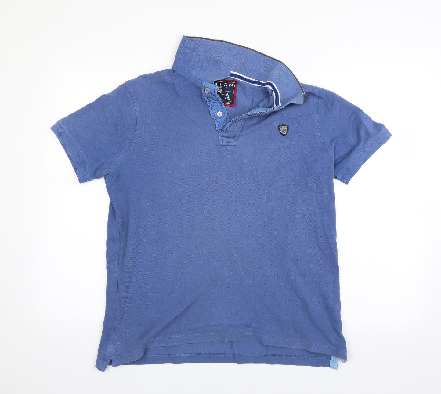 caxton Mens Blue    Polo Size M