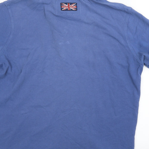 caxton Mens Blue    Polo Size M