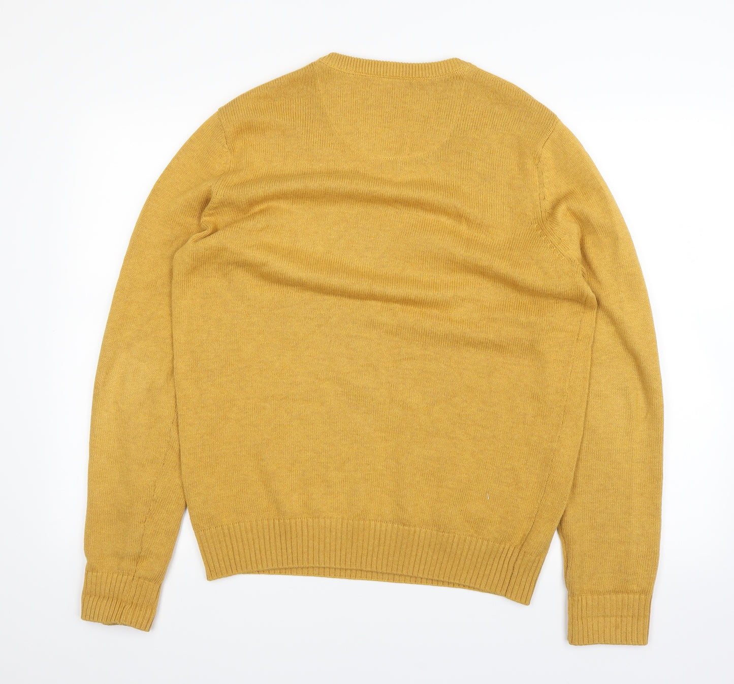 Maine New England Mens Yellow   Pullover Jumper Size M