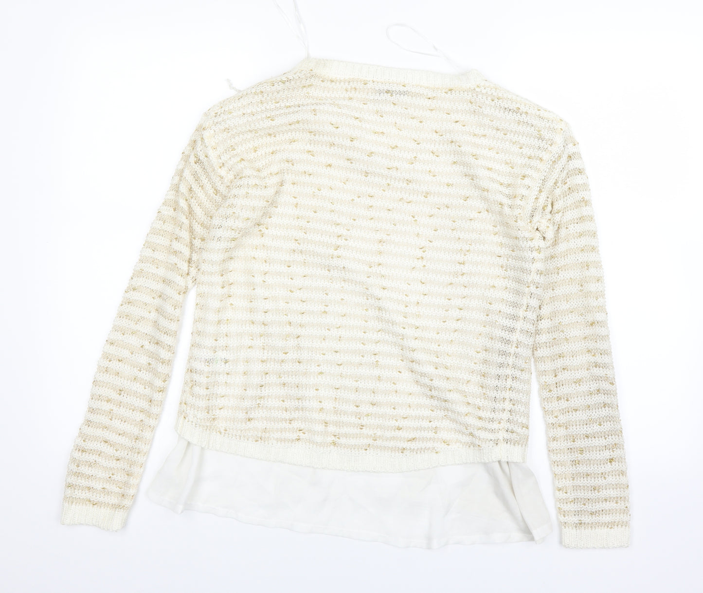 Papaya Womens White   Pullover Jumper Size 10