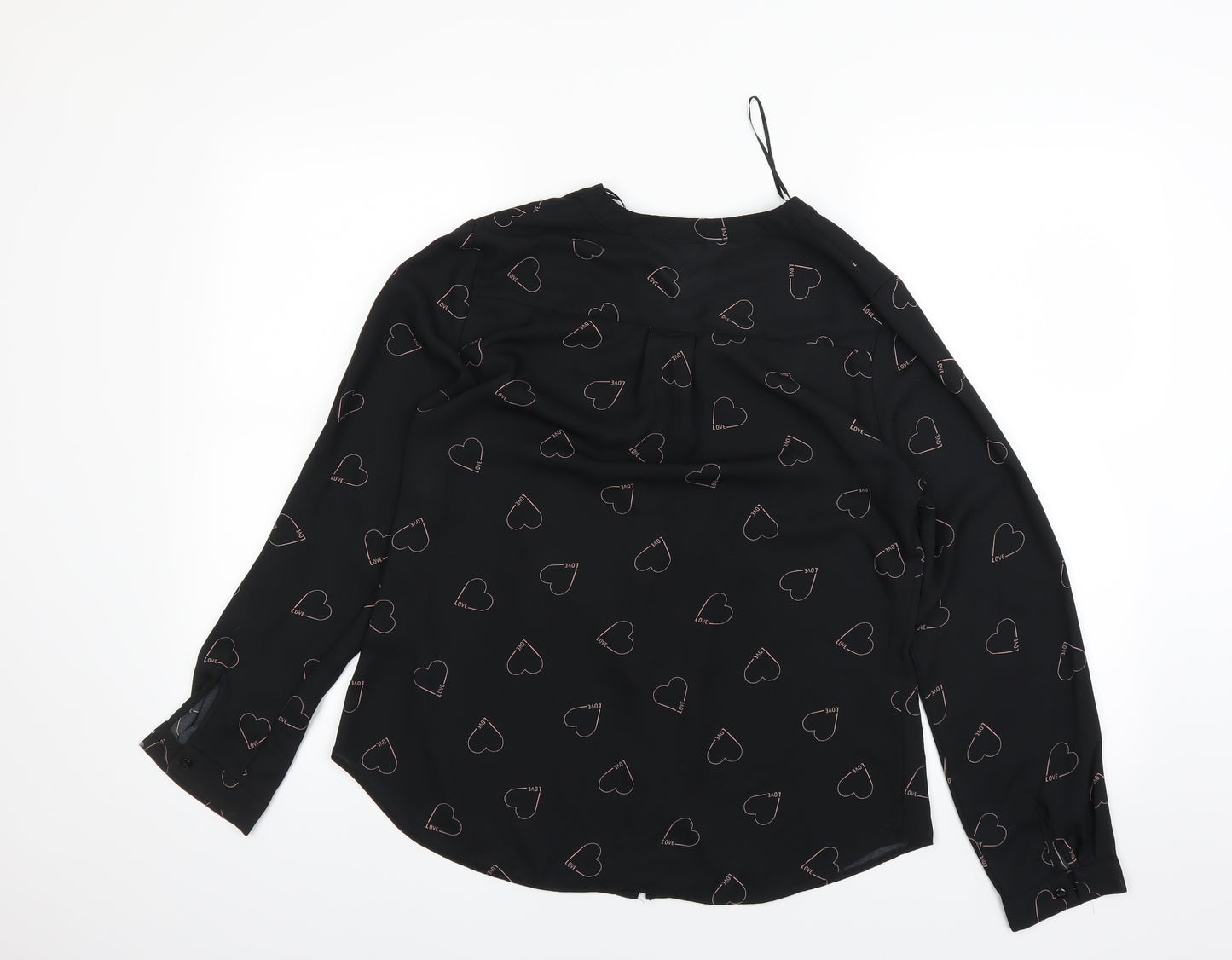 Papaya Womens Blue   Basic Button-Up Size 12