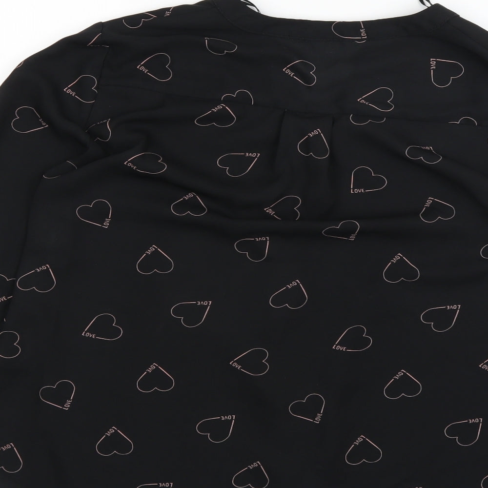 Papaya Womens Blue   Basic Button-Up Size 12