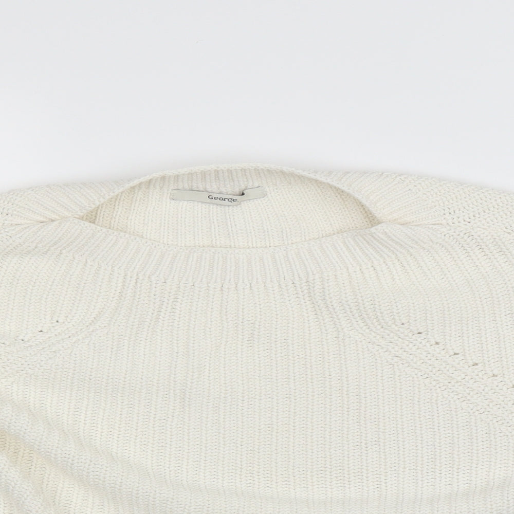 George Womens White   Pullover Jumper Size 10
