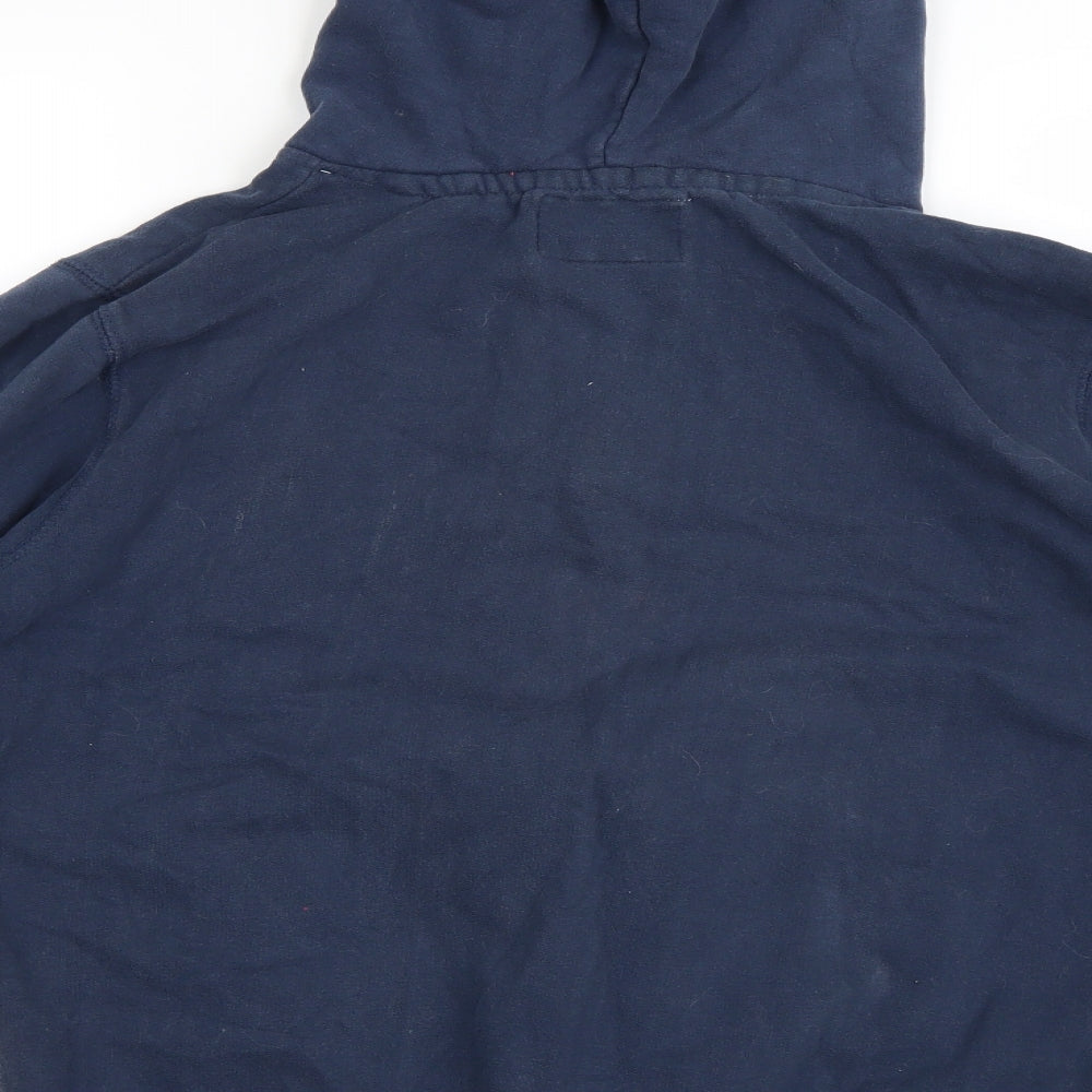 Soul & Cal Mens Blue   Full Zip Hoodie Size M
