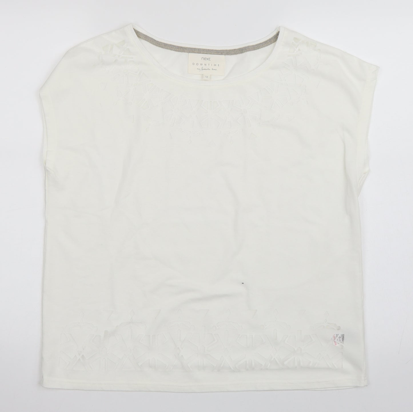 NEXT Womens White   Basic T-Shirt Size 12