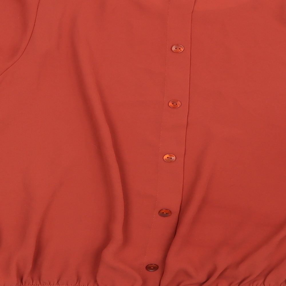 FOREVER 21 Womens Orange   Basic Blouse Size S