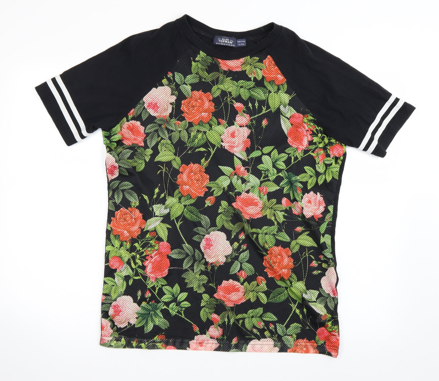 Topman Mens Multicoloured Floral   T-Shirt Size XS