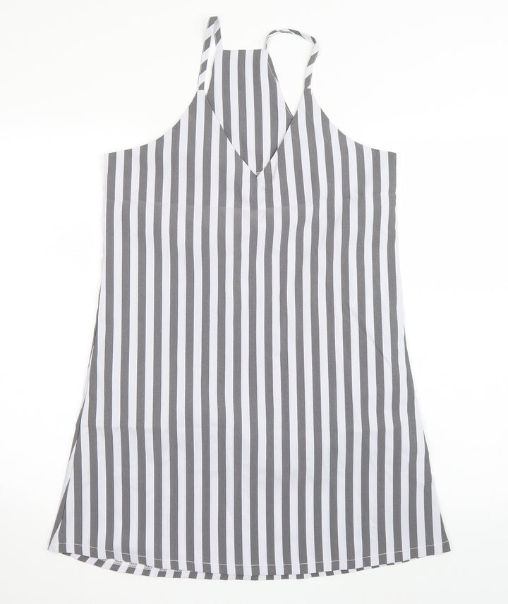 SheIn Womens Grey Striped  Tank Dress  Size S