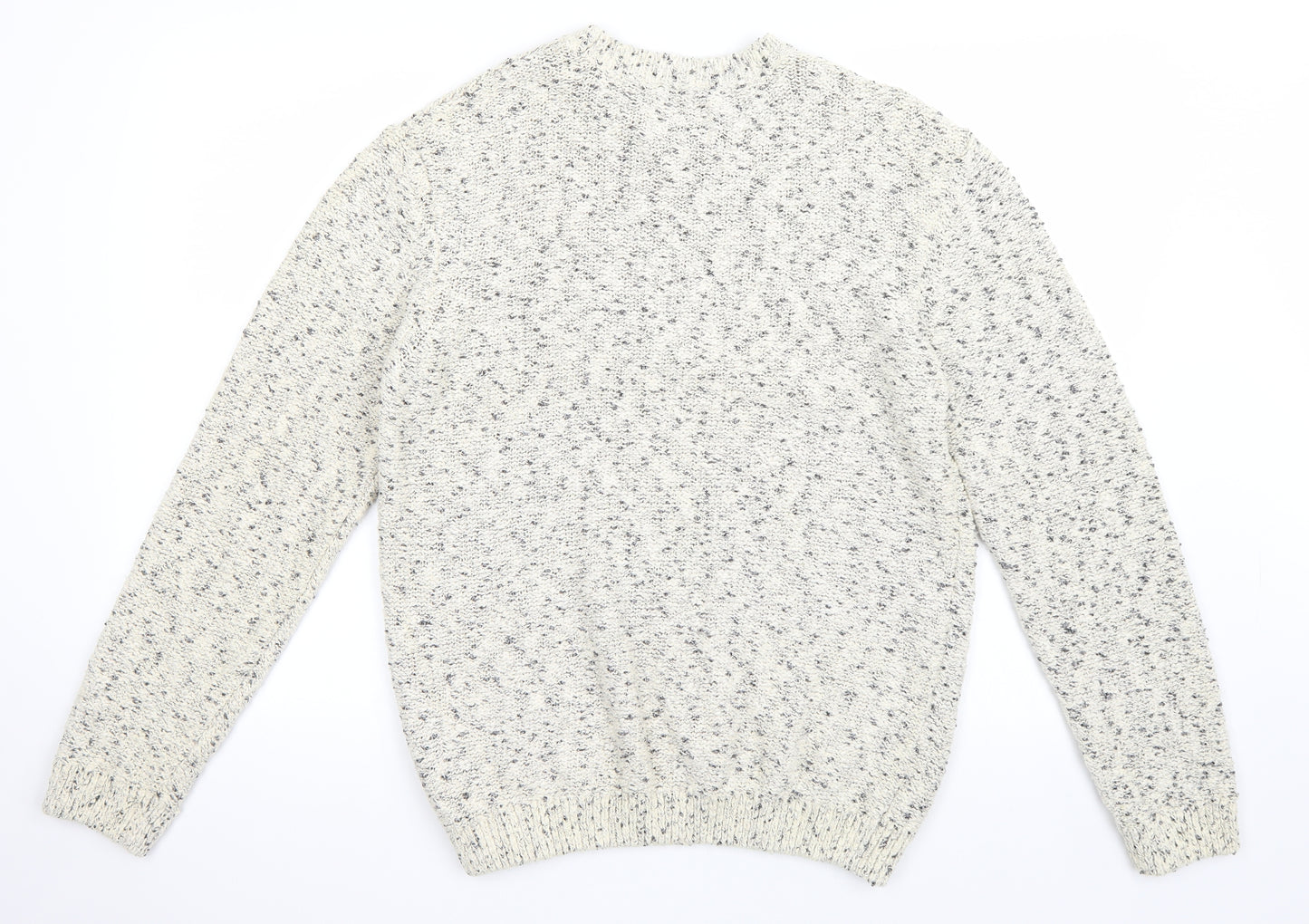 Topman Mens White   Pullover Jumper Size L