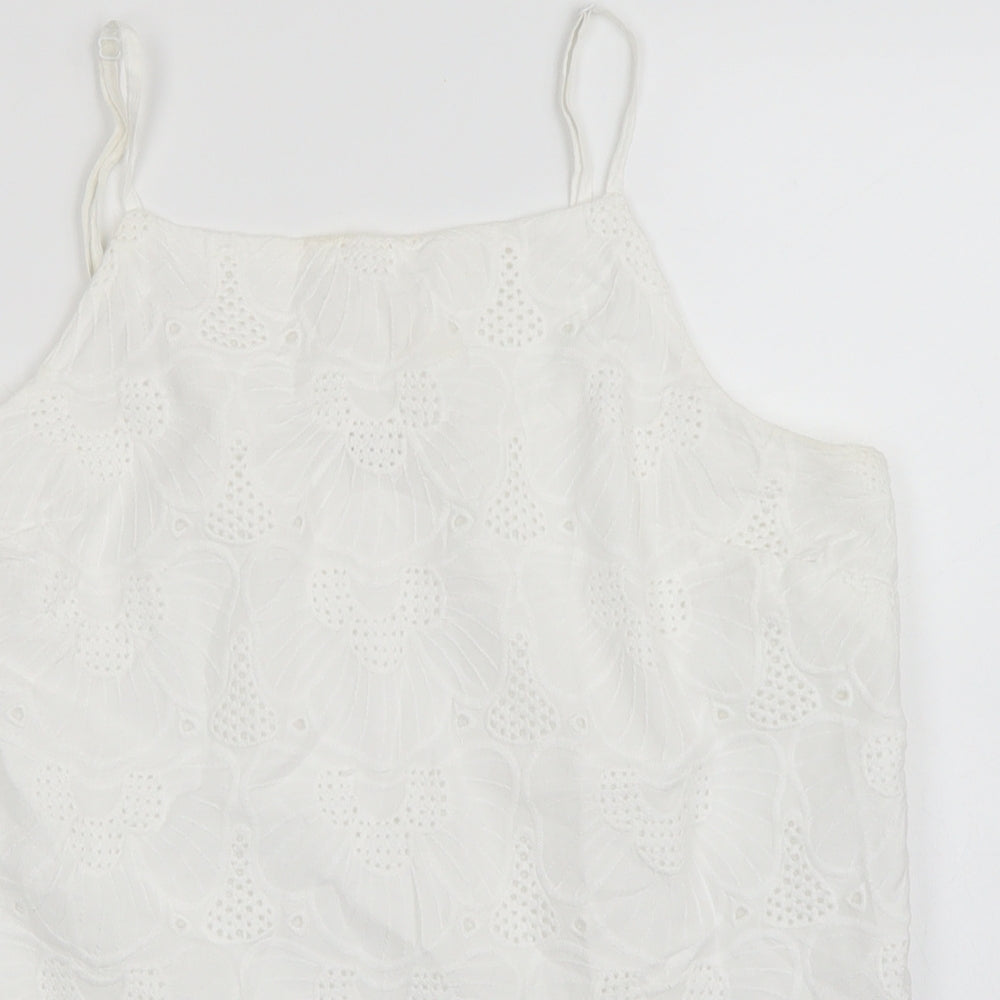 TU Womens White   Camisole Tank Size 12