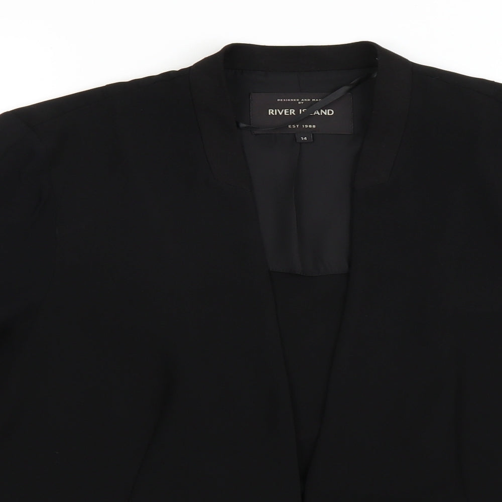River Island Womens Black   Jacket Blazer Size 14