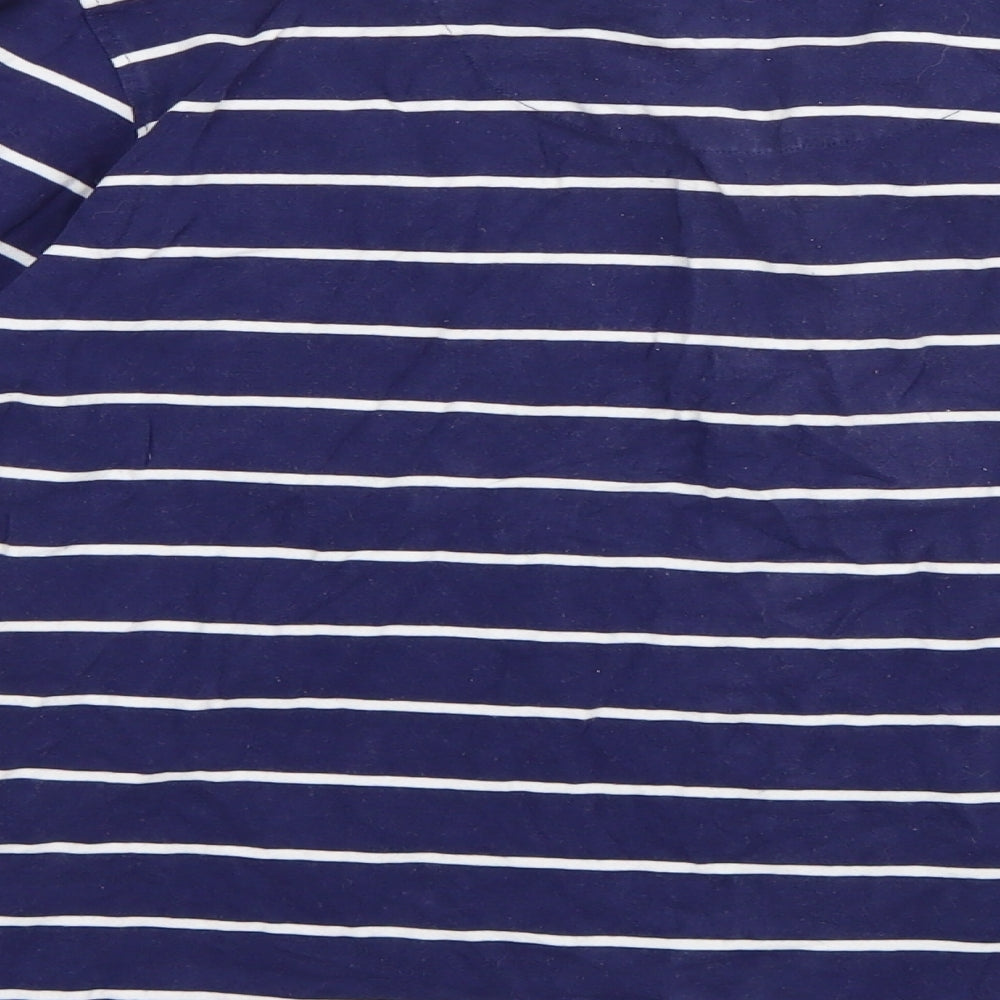 Crew Clothing Womens Blue Striped  Basic Polo Size 12