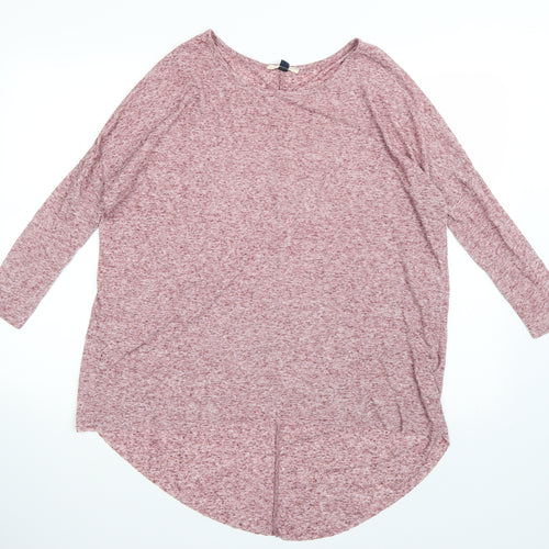Blonde & Blonde  Womens Pink   Basic T-Shirt Size 8