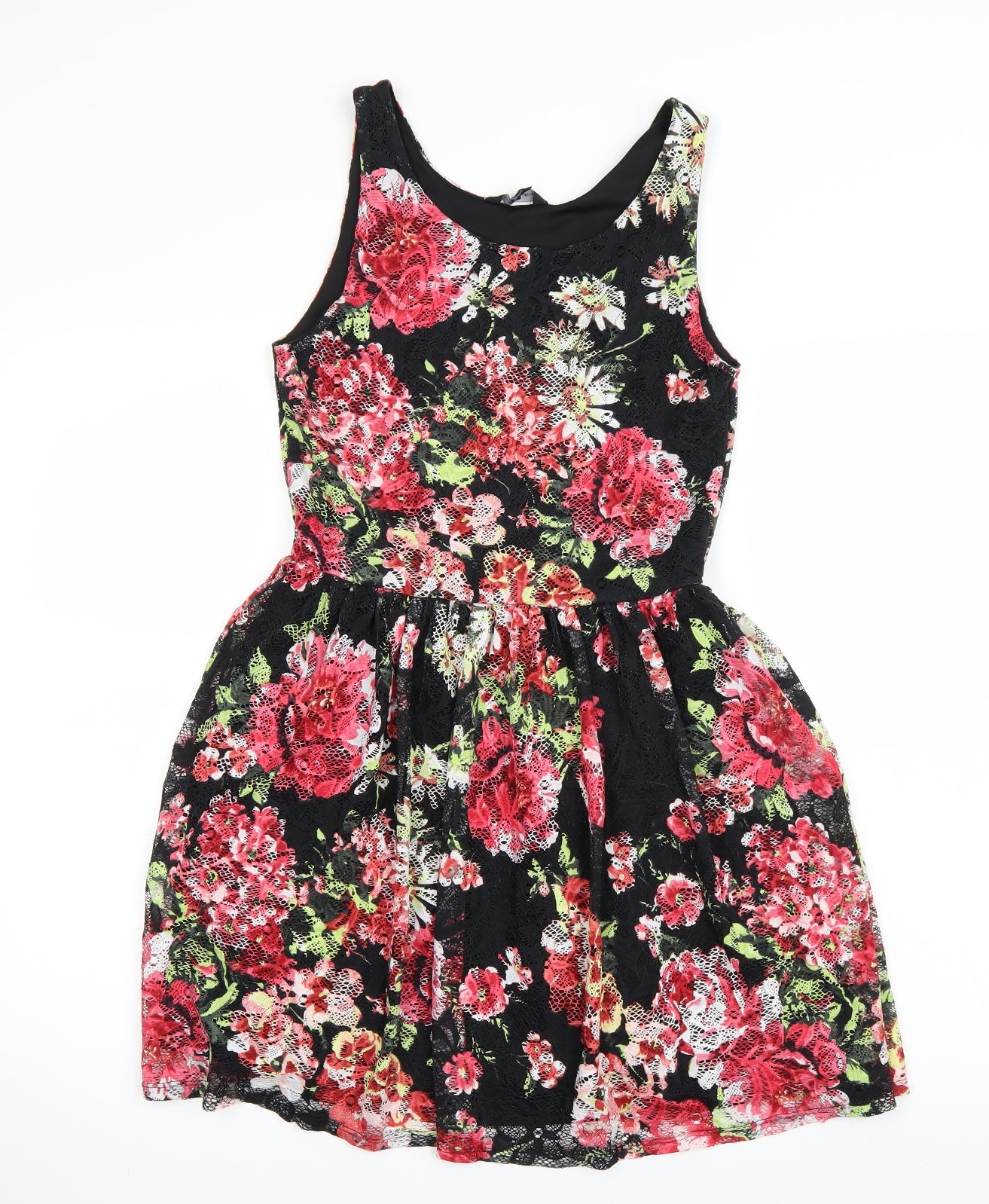 Matalan Girls Multicoloured Floral  Skater Dress  Size 15 Years